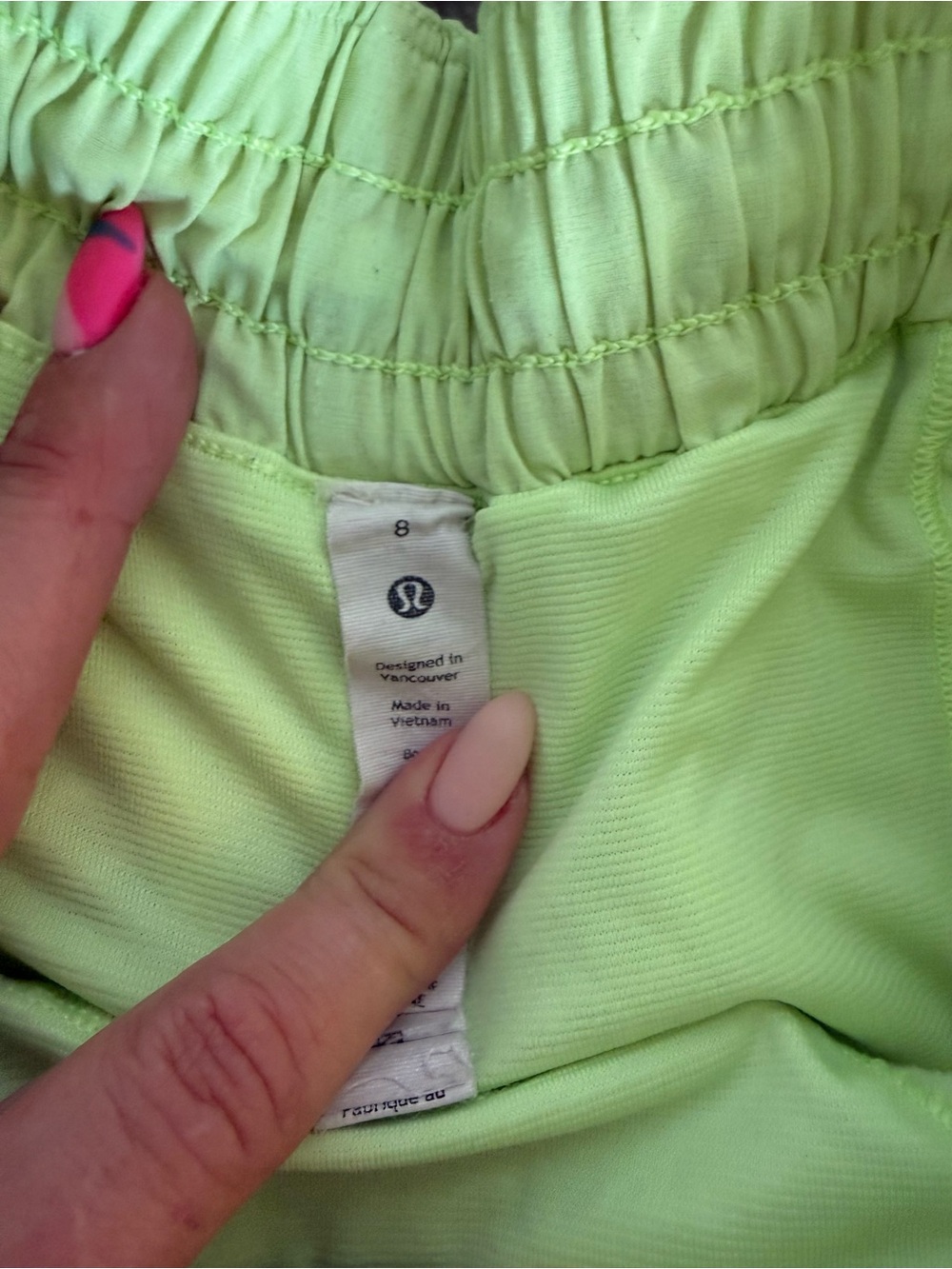 Lululemon blue green hottie hot running shorts - 8 - Picture 6 of 9